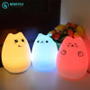 Colorful Cat Silicone LED Touch Sensor