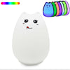 Colorful Cat Silicone LED Touch Sensor