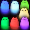 Colorful Cat Silicone LED Touch Sensor