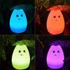 Colorful Cat Silicone LED Touch Sensor