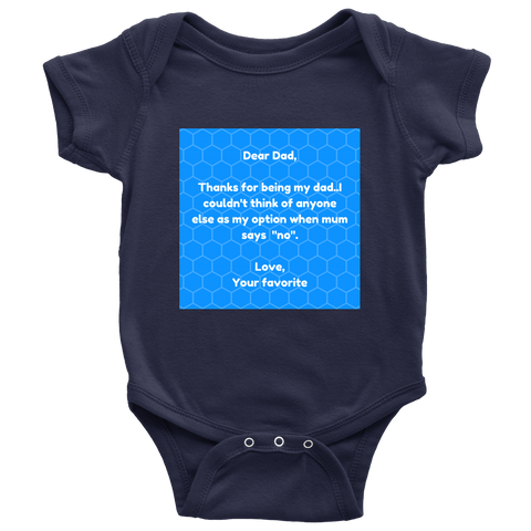 Baby Onesie Fathers day Daddy Present