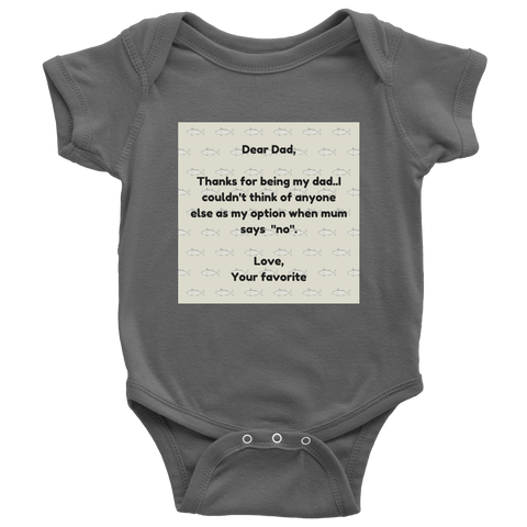 Baby Onesie Fathers day Daddy Present