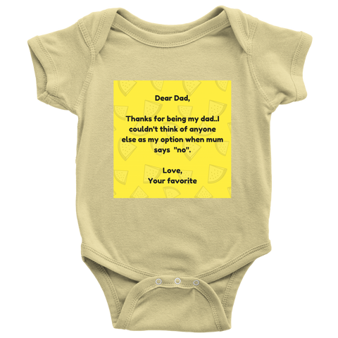 Baby Onesie Fathers day Daddy Present